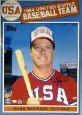 Mark McGwire Autographed Photograph - 1984 Team USA Topps Baseball Card