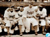 Jackie Robinson - First Day, with Spider Jorgenson, Pee Wee Reese, Ed Stankey