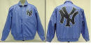 New York Yankees Black Classic Plonge Leather With Colored Team Logo Jacket From J. H. Design