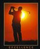 View Details for Excellence (Golfer at Sunset)